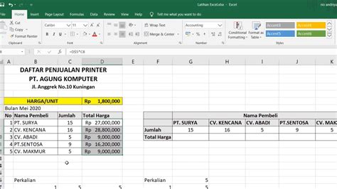 Cara Membuat Rumus Di Excel Sheet Warga Co Id
