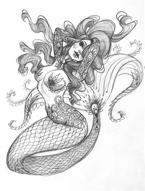 Carlations Sketchbook Vol 1 Art Book Mermaid Tattoo Designs Mermaid Tattoos Mermaid Sketch