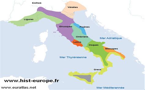 Carte Géographique De L Italie Antique