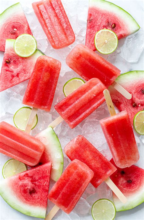 Tequila Lime And Watermelon Popsicles Love And Olive Oil