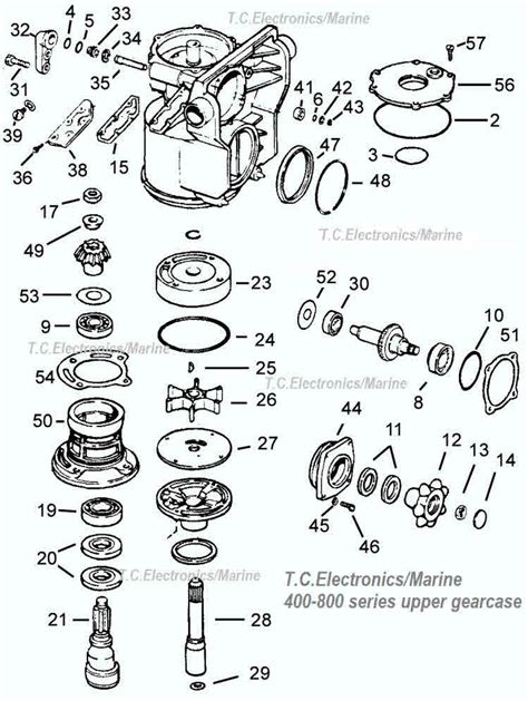 Omc Parts Drawing 400 800 Upper Gearcase