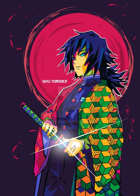 Giyu Tomioka Demon Slayer Poster By Canoes Design Dis