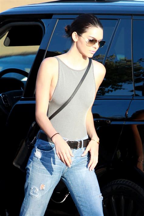 Kendall Jenner In Ripped Jeans Out In Malibu August 2015 Celebmafia
