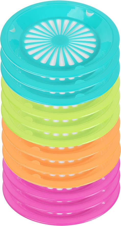 10 Reusable Plastic Paper Plate Holders Set Of 12 Home