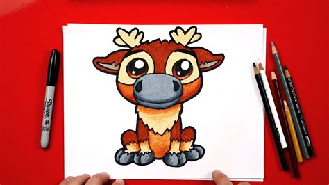 How To Draw Sven From Frozen Art For Kids Hub