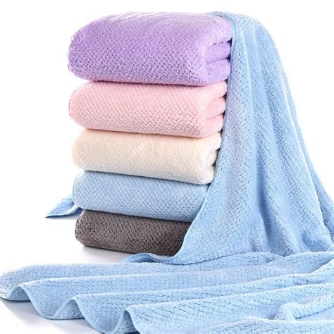 Cm Solid Patterns Beach Bath Towel Super Absorbent Sport Towels