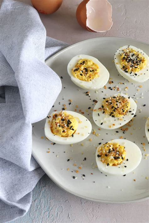 Everything Bagel Deviled Eggs Low Carb Paleo Casa De Crews