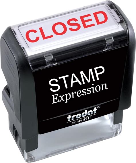 Amazon.com : StampExpression - Closed Office Self Inking Rubber Stamp