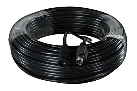 55FT security extension cable (Black) - 6PIN DIN extension ...