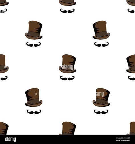 Invisible Man Steampunk Style Hat Top Hat And Mustache Template