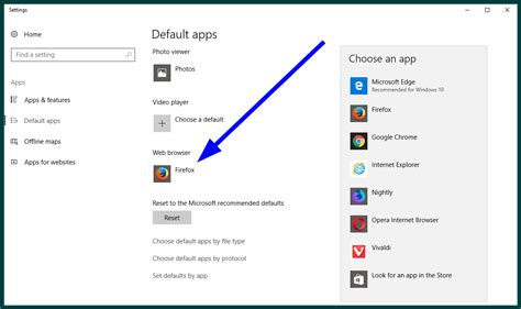 Сhange Edge As The Default Browser In Windows 10