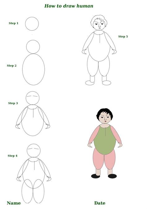 Human Body Drawing For Kids