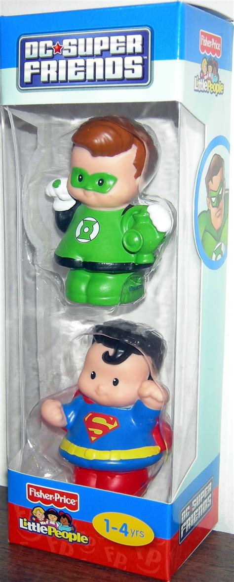Little People Dc Super Friends Green Lantern Superman 2 Pack