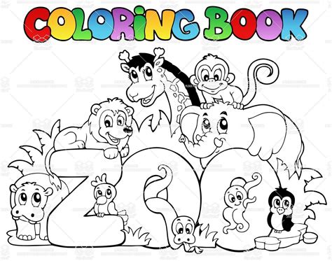 Cute Zoo Coloring Pages Cute Zoo Animal Coloring Pages Clipart