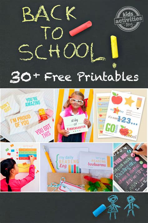 37 Free School Themed Printables To Brighten The Day