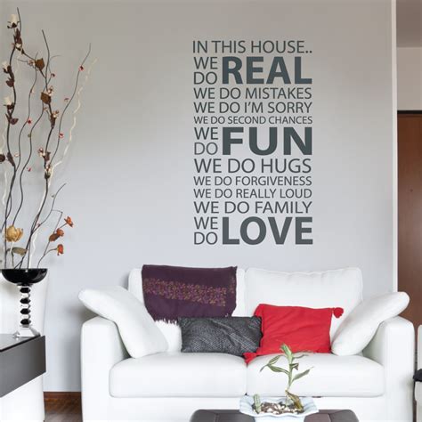 In This House We Do Wall Sticker By Wallboss Wallboss Wall Stickers