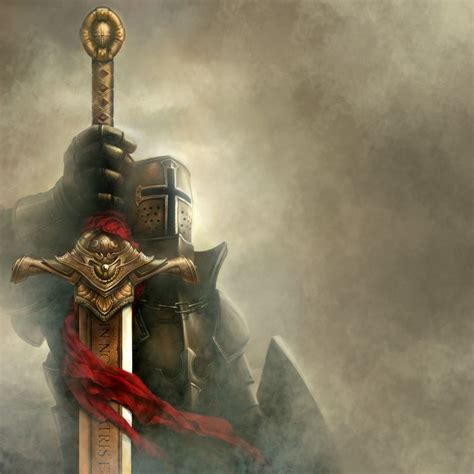 Download Wallpapers Download 1024x1024 Crusader Holy Warrior Stuff