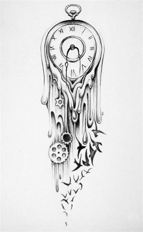 Pin By Joseph Rogers On This Clock Tattoo Design Tree Tattoo Small