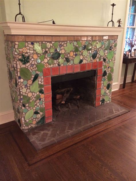 Mosaic Fireplace Jessica Gorlin Liddell Mosaic Tile Fireplace Mosiac
