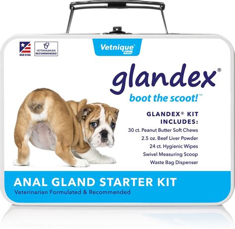 Glandex Dog Anal Gland Support Starter Kit With Digestive Supplements