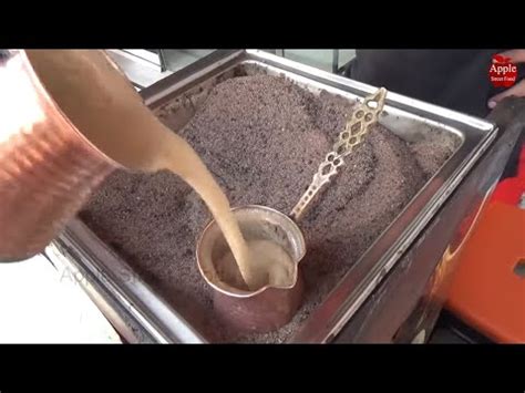 The best way to make turkish coffee involves sand. @Boiling Coffee using sand :|#Made on hot sand |Like ...
