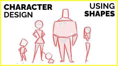 🔴 Shape Language Designing 3 Characters Youtube