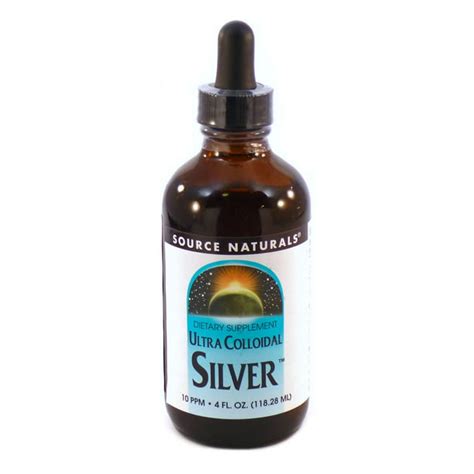 Ultra Colloidal Silver 10 Ppm By Source Naturals 4 Fluid Ounces