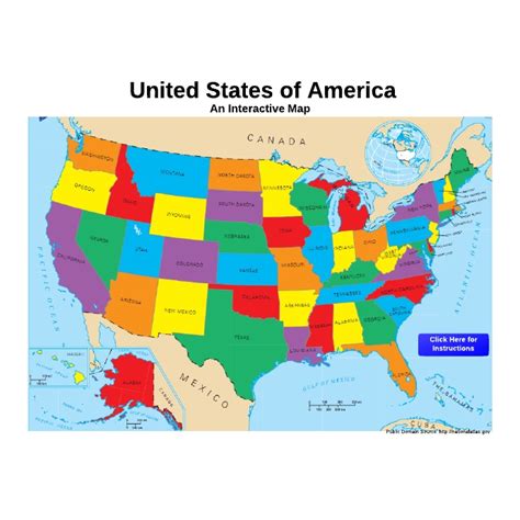 Interactive Map Of The United States Click To The Original Image To
