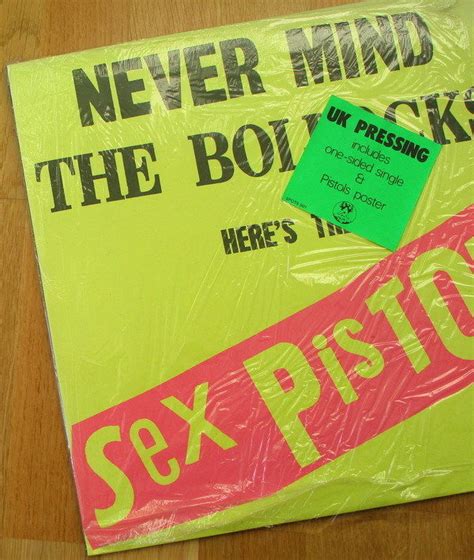 Sex Pistols Mint 1977 Never Mind The Bollocks Shrinkwrap Spots 001 And 7 Poster