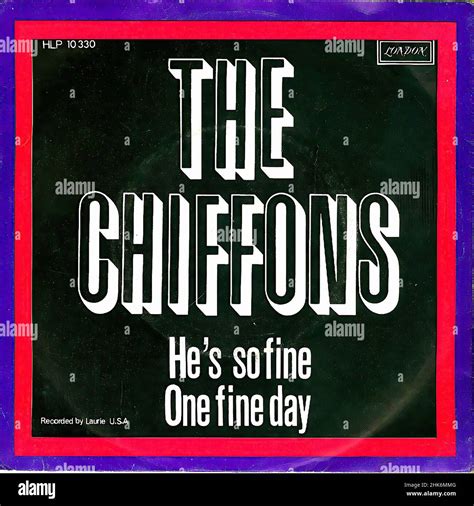 Vintage Vinyl Record Cover Chiffons The Hes So Fine Uk 1971