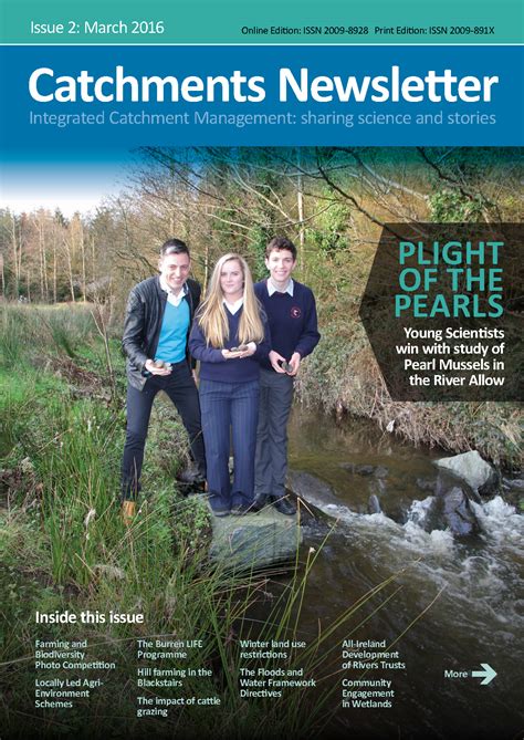 Catchments Newsletter Sharing Science And Stories March 2016