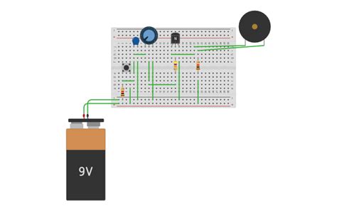 Circuit Design Rangkaian Timer Dengan Kapasitor Tinkercad