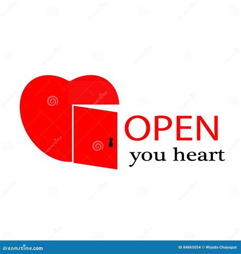 Open your heart stock illustration. Illustration of poster - 84865054