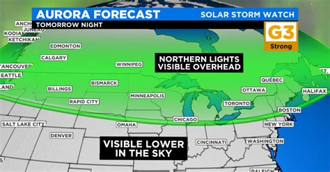 Mn Weather Northern Lights Could Be Visible Overhead For Most Of State
