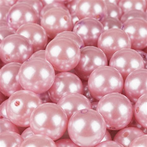Pink Faux Pearls 20 Mm Fake Pearls