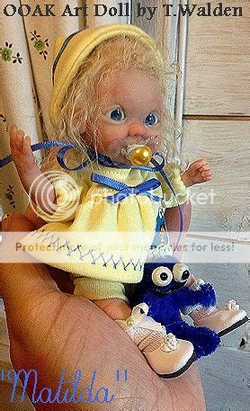 OOAK Cute Realistic Baby Girl 6 Poseable Mini Sculpt Art Doll By T
