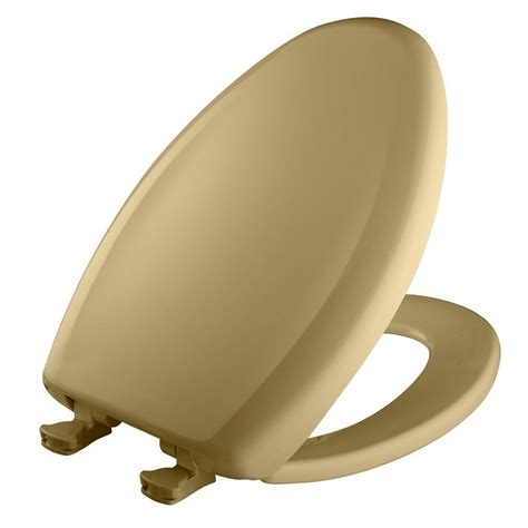 Bemis Slow Close Sta Tite Elongated Closed Front Toilet Seat In Harvest
