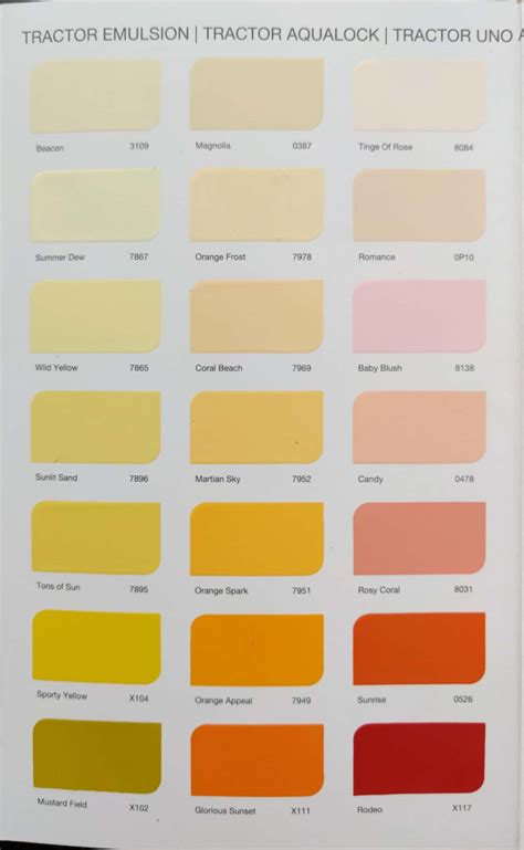 Tractor Emulsion Catalogue Shade Card Asian Paints Interior 43 Off