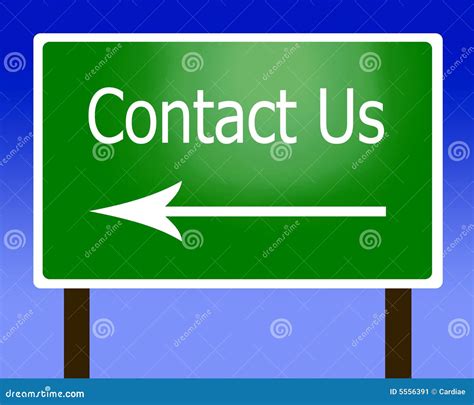 Contact Us Sign Stock Image Image 5556391