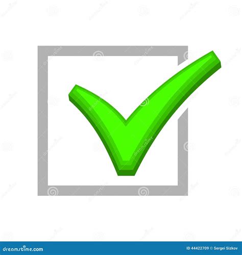 Image Of Box Being Checked By Green Check Mark Stock Vector