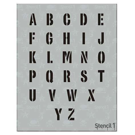 Industrial Stencil Font Letter Stencils Alphabet Stencils Stencils My