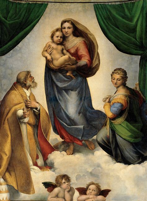 The Sistine Madonna By Raphael 1513 1514 Artlex