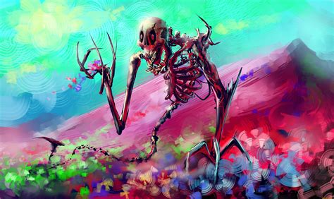Skelton Skull Colorful Digital Art Hd Artist 4k Wallpapers Images