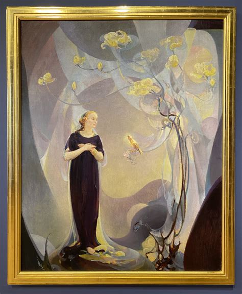 Agnes Pelton Room Decoration In Purple And Grey 1917 Oil Flickr