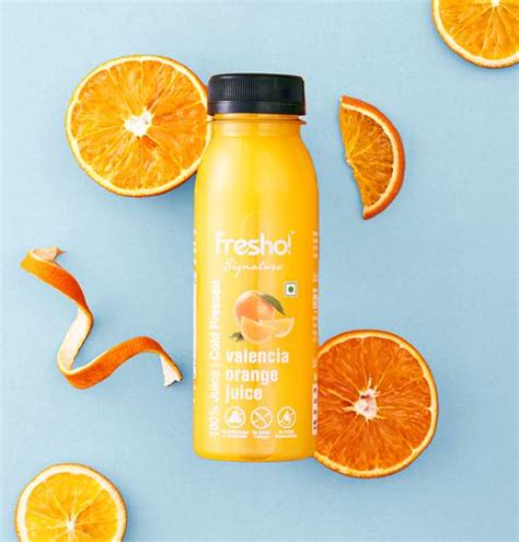 Buy Fresho Signature Cold Pressed Valencia Orange Juice Online At Best