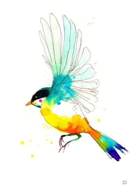 Colorful bird drawing - amazing x:) | Art | Pinterest | Flies away