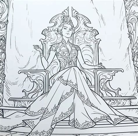 A Court Of Thorns And Roses Coloring Pages Snogb