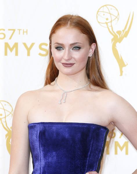 Sophie Turner On The Red Carpet At The 67th Emmy Awards Television