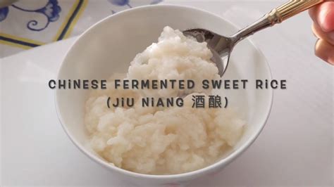 How To Chinese Fermented Sweet Rice Jiu Niang 酒酿 Youtube