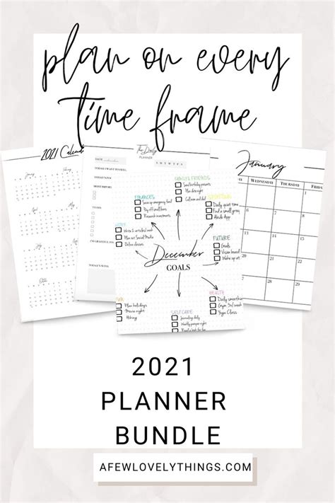 2021 Planner Bundle Weekly Planner Dated Planner 2021 Etsy Planner